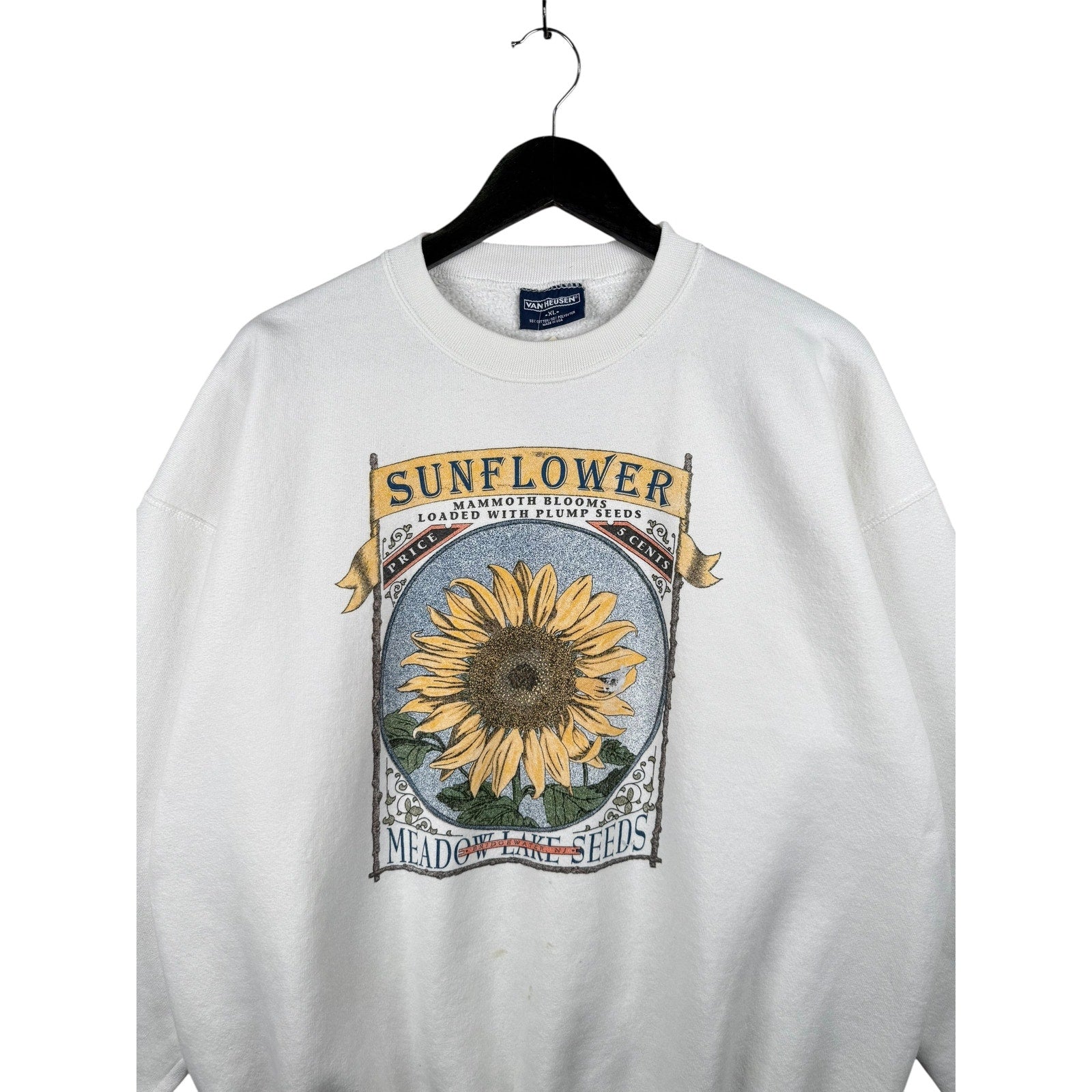 Vintage Van Heusen Sunflower Sweatshirt Crewneck