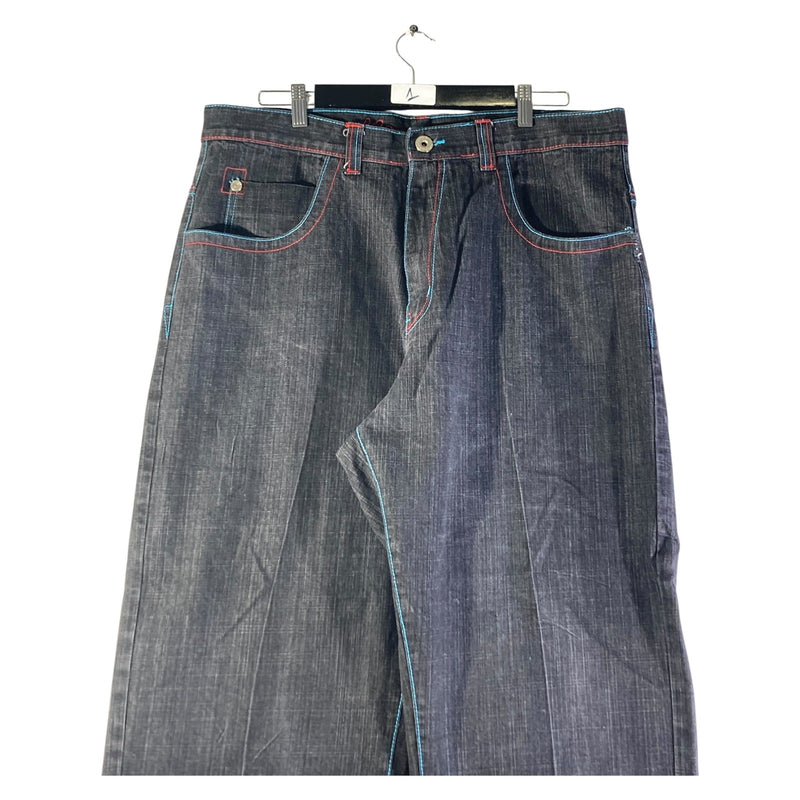 Vintage Wide Leg Denim Jeans 38x32