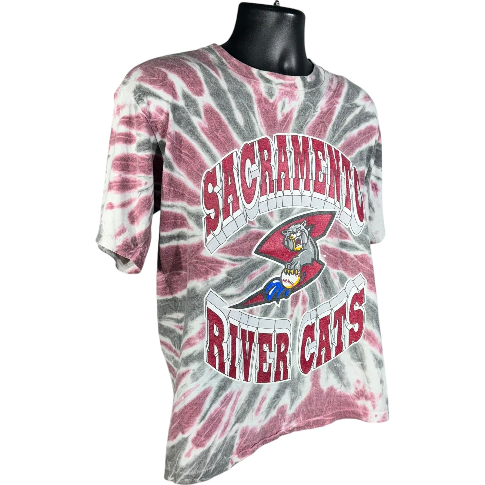 Vintage Sacramento River Cats Logo Tie Dye MLB Tee