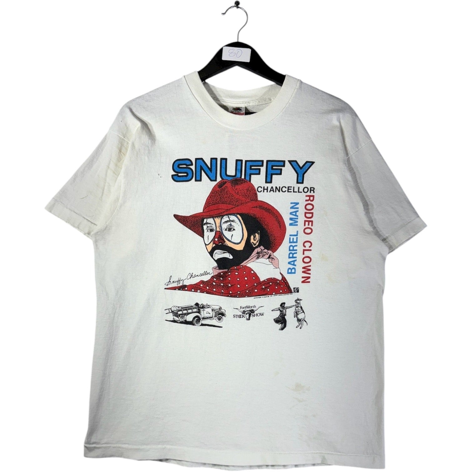 Vintage Snuffy Chancellor Rodeo Clown T-Shirt