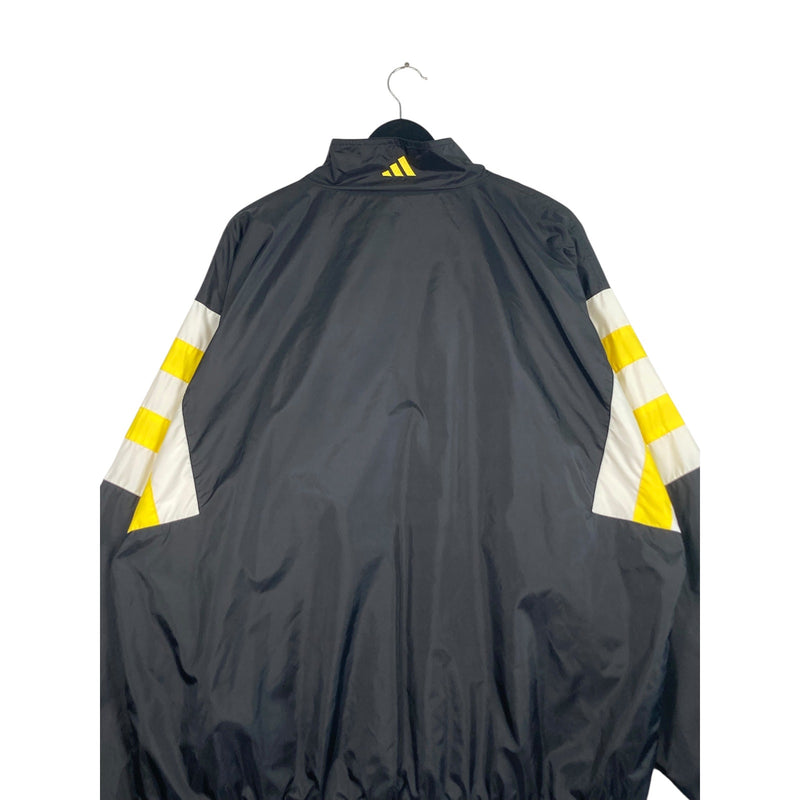 Vintage Adidas Mini Spellout Logo Full Zip Windbreaker