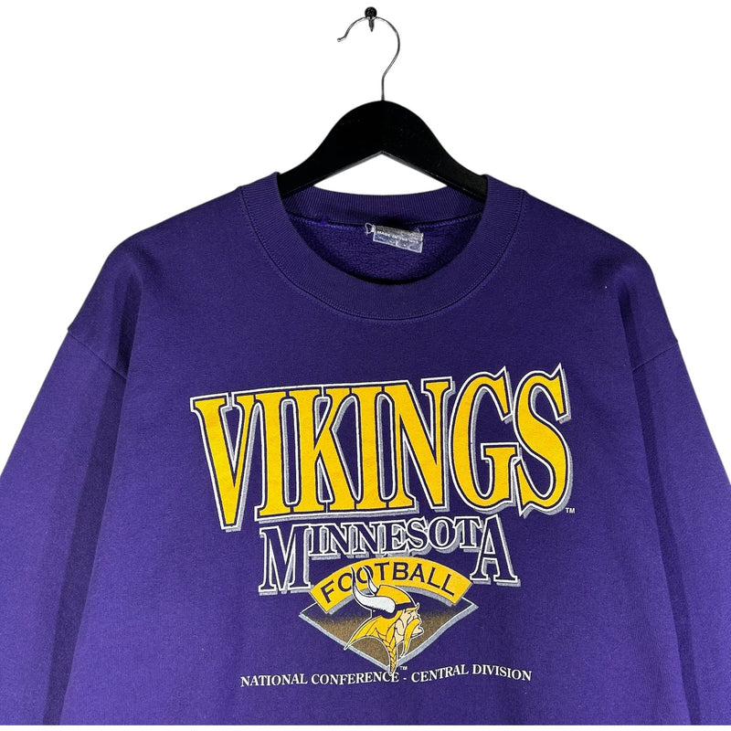 Vintage Minnesota Vikings Spellout NFL Crewneck