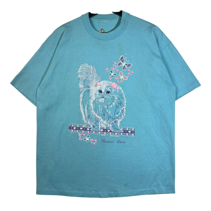Vintage Hoover Dam Persian Cat Graphic T-Shirt