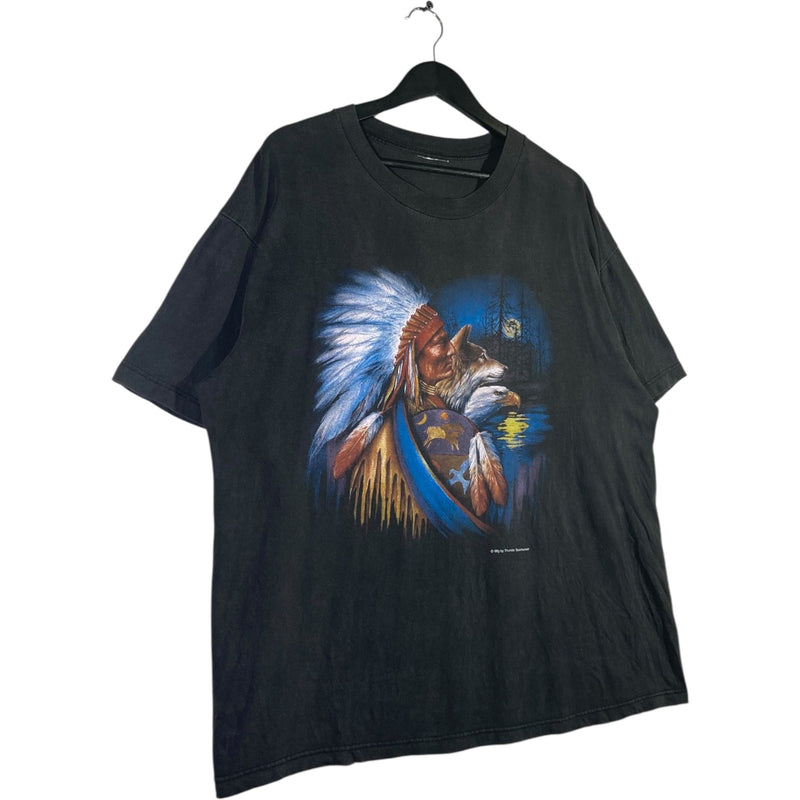 Vintage Native American Indian Wild Animals Graphic T-Shirt