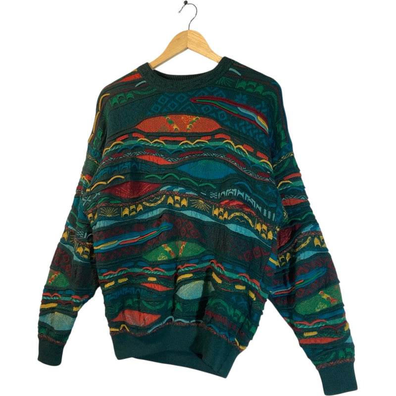 Vintage Coogi 3D Abstract Knit Sweater