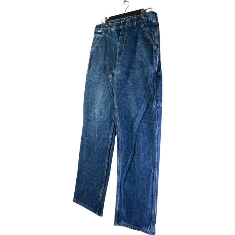 Vintage Carhartt Flame Resistant Carpenter Denim Jeans 34x32