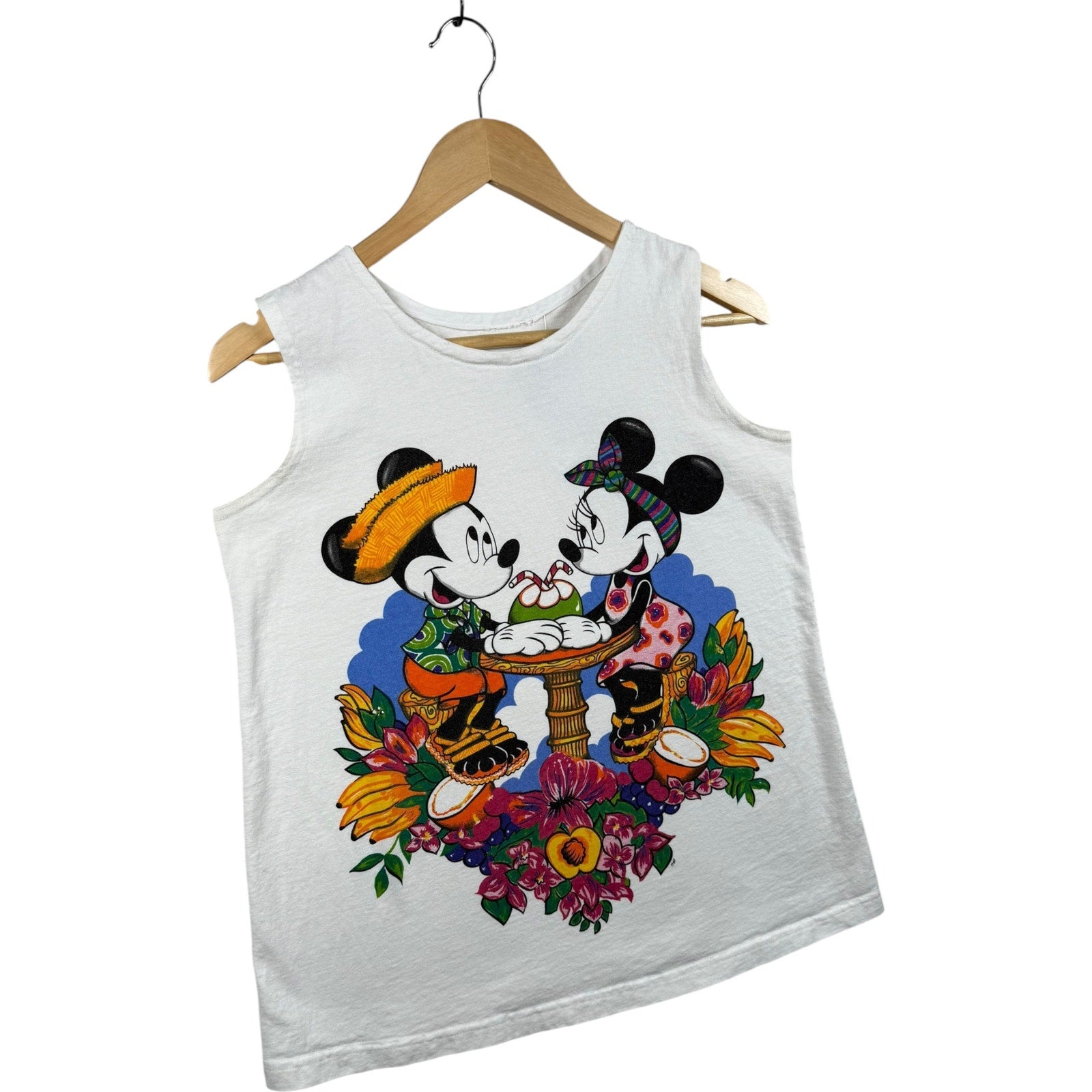 Vintage Disney Mickey Minnie Mouse Graphic Tank Top
