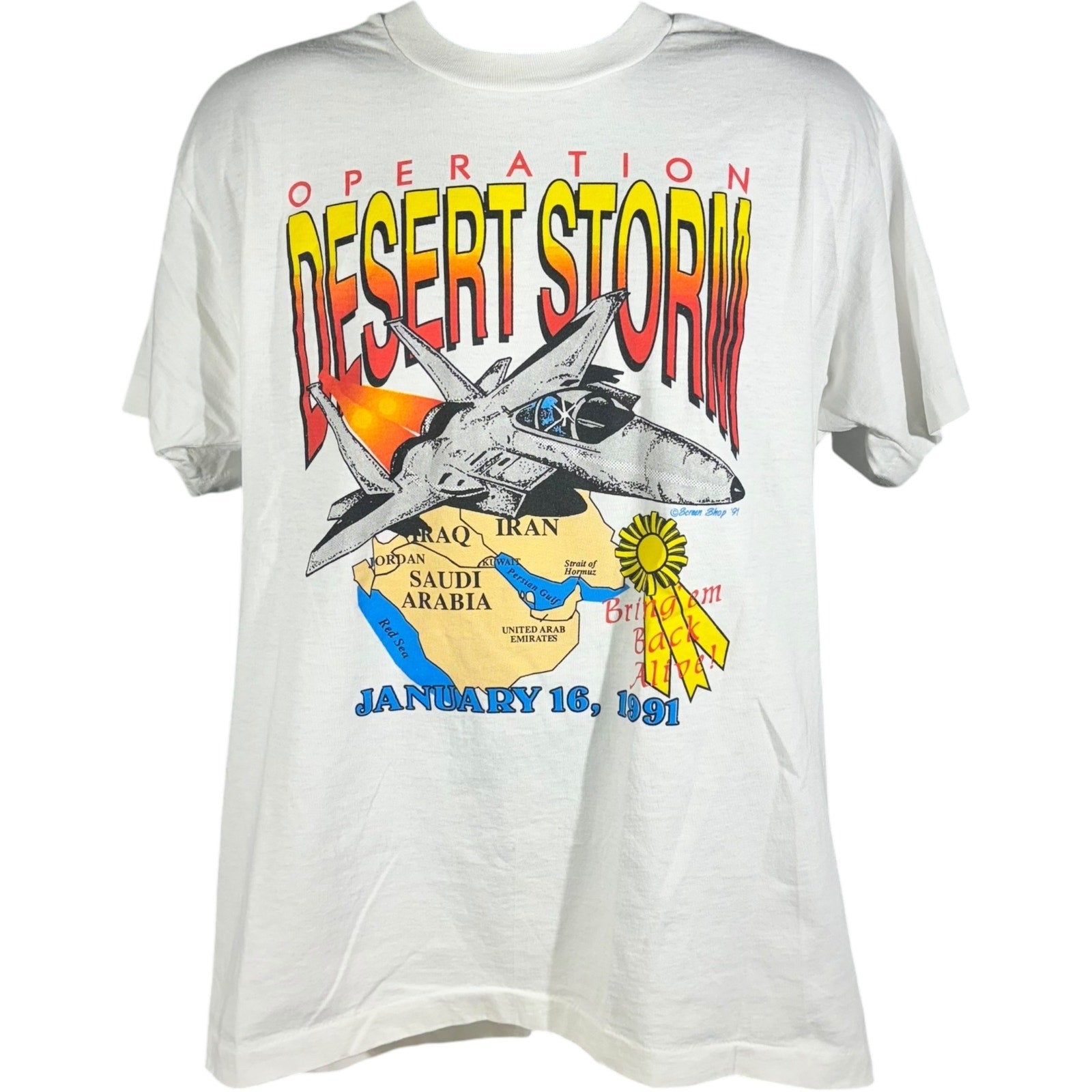 Vintage Operation Desert Storm Mission Accomplished Tee 90s