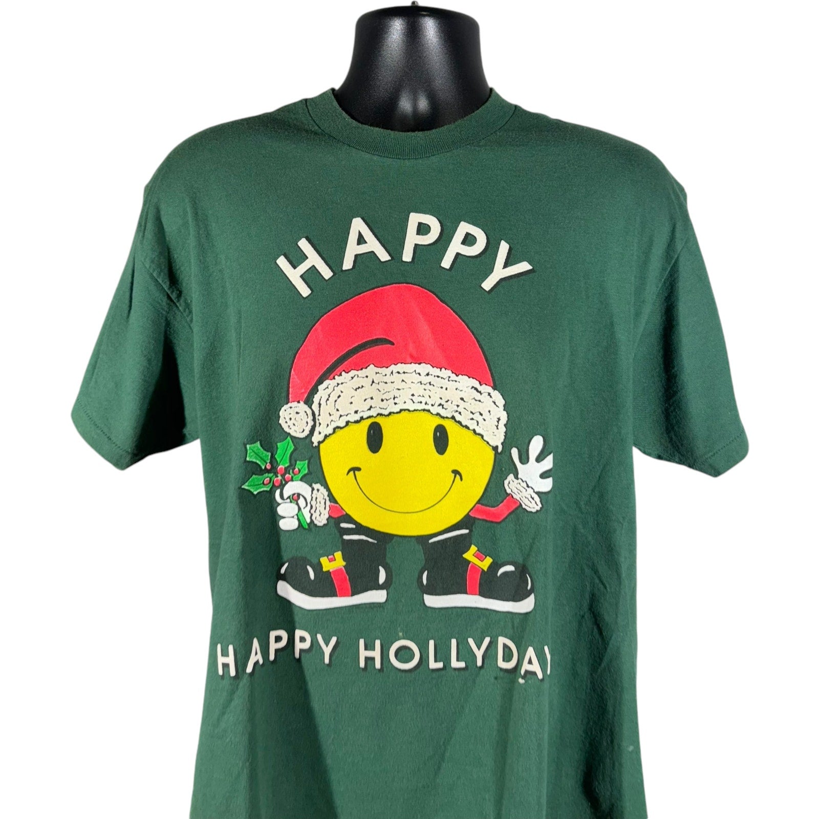 Vintage Happy Happy Holidays Christmas Tee