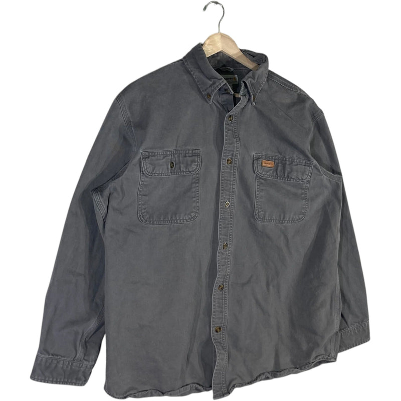 Vintage Carhartt Original Fit Chamois Button Up Flannel