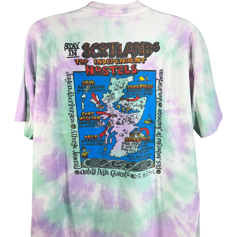 Vintage Fort William Scotland Tie Dye Souvenir Tee