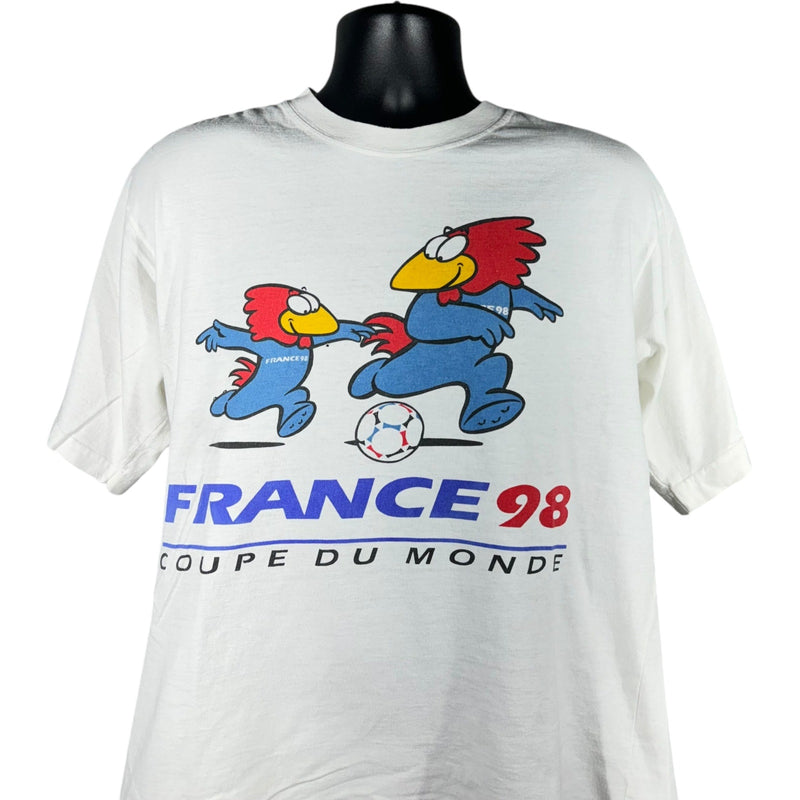 Vintage Coupe Du Monde France Soccer Tee 1998