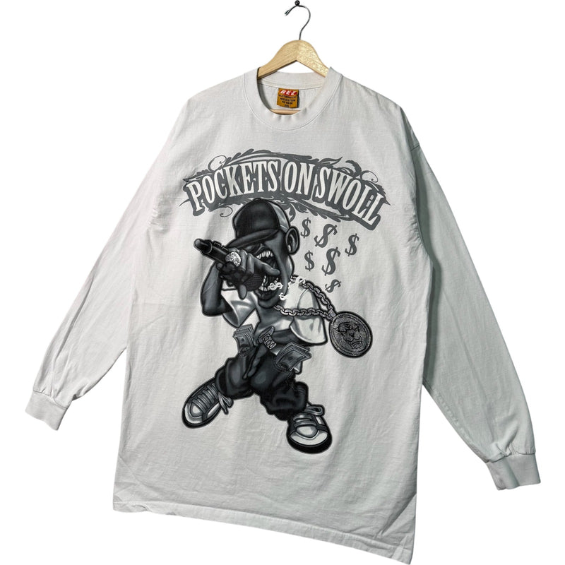 Vintage "Pockets on Swoll" Rapper Long Sleeve