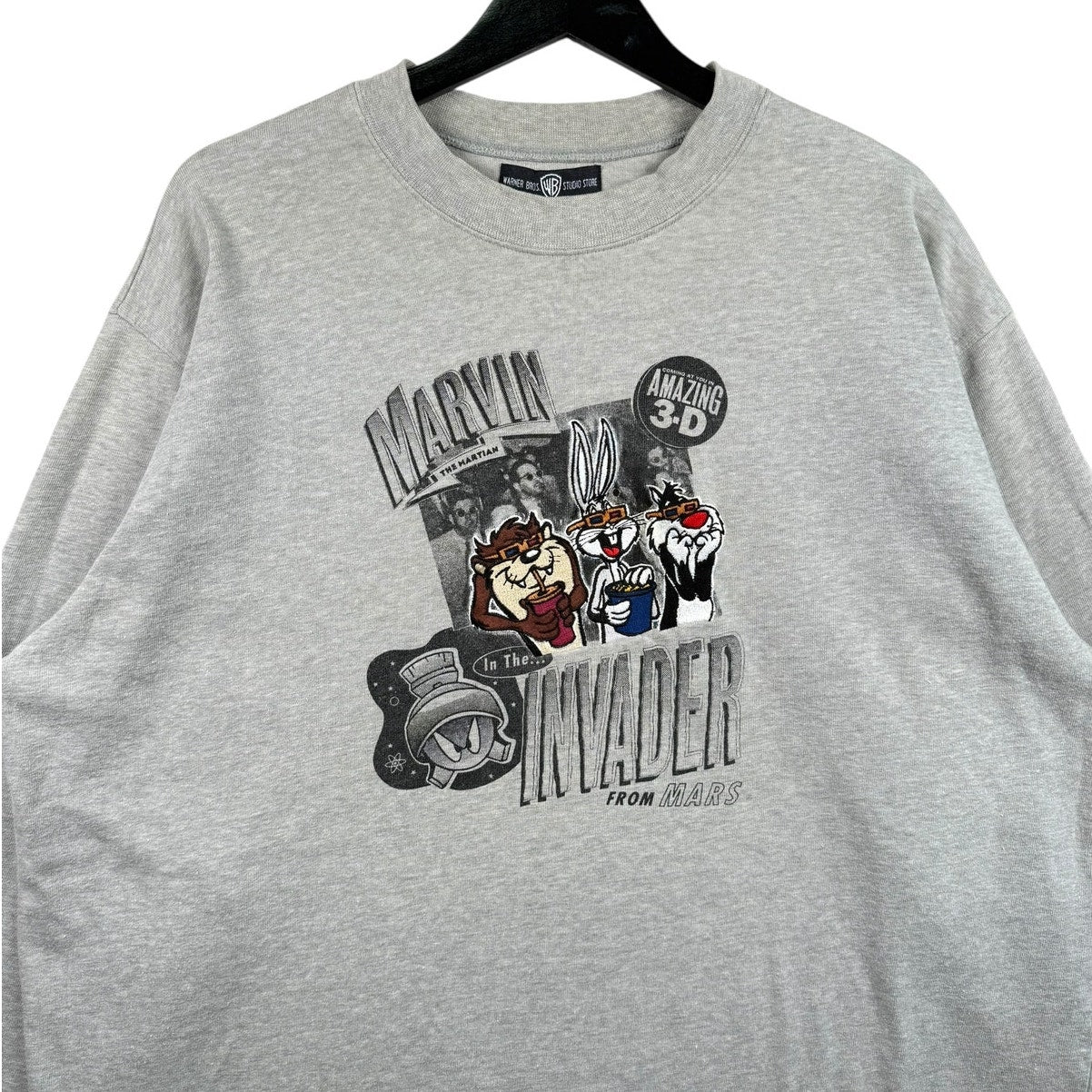 Vintage Looney Tunes Invader from Mars 3D Crewneck