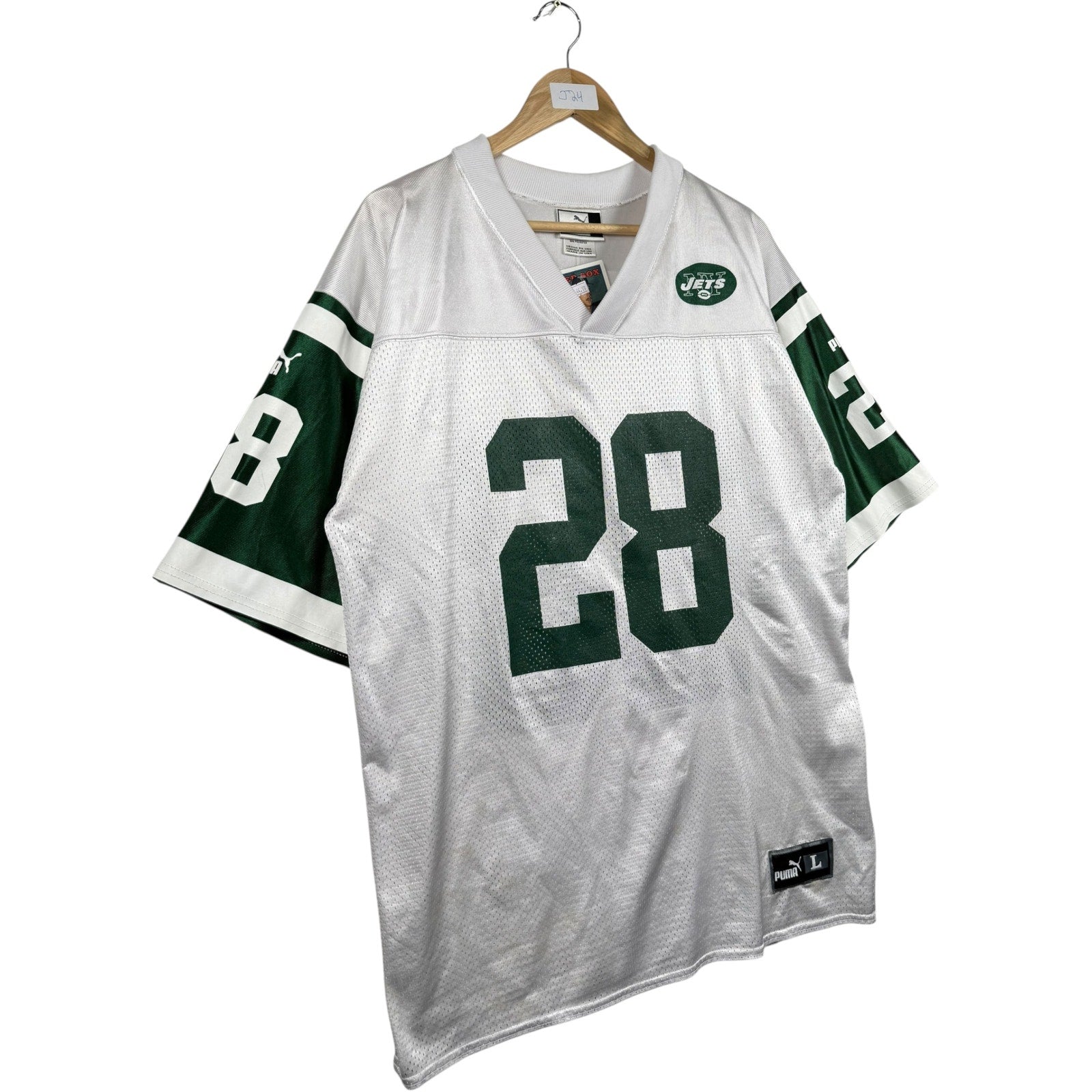 Vintage Puma NFL Jets NY Martin #28 Football Jersey