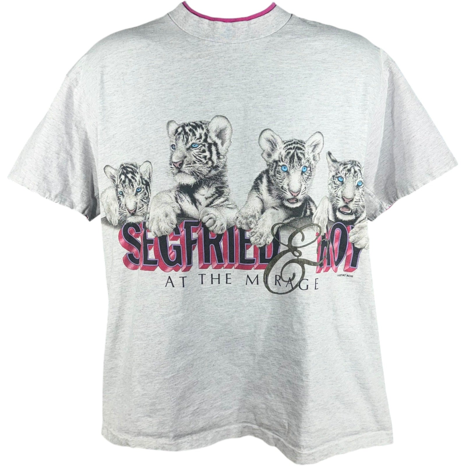 Vintage Segfried And Roy Snow Leopard  Tee