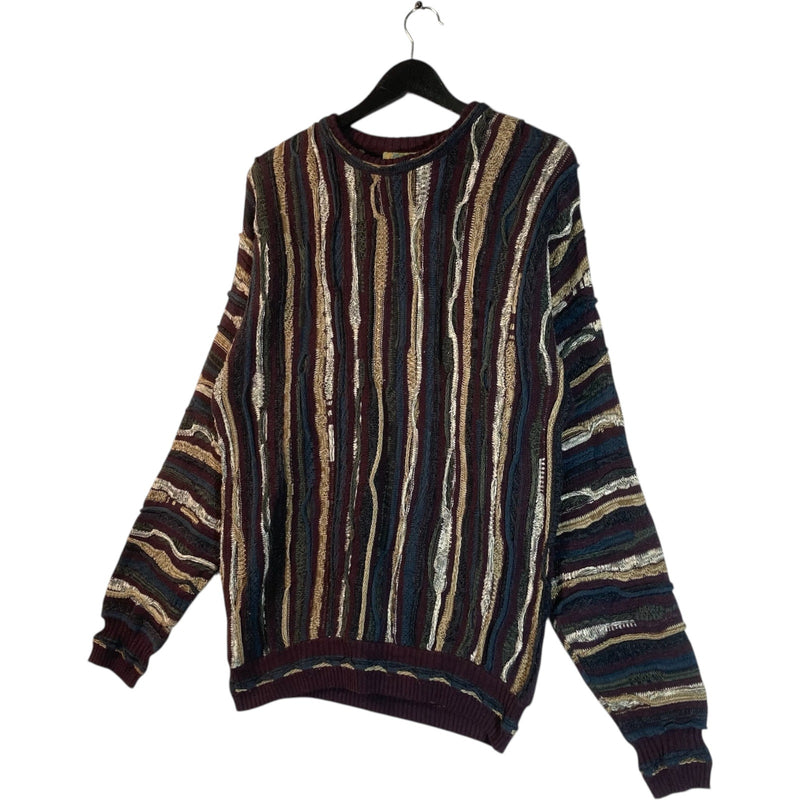 Vintage Coogi 3D Abstract Knit Sweater