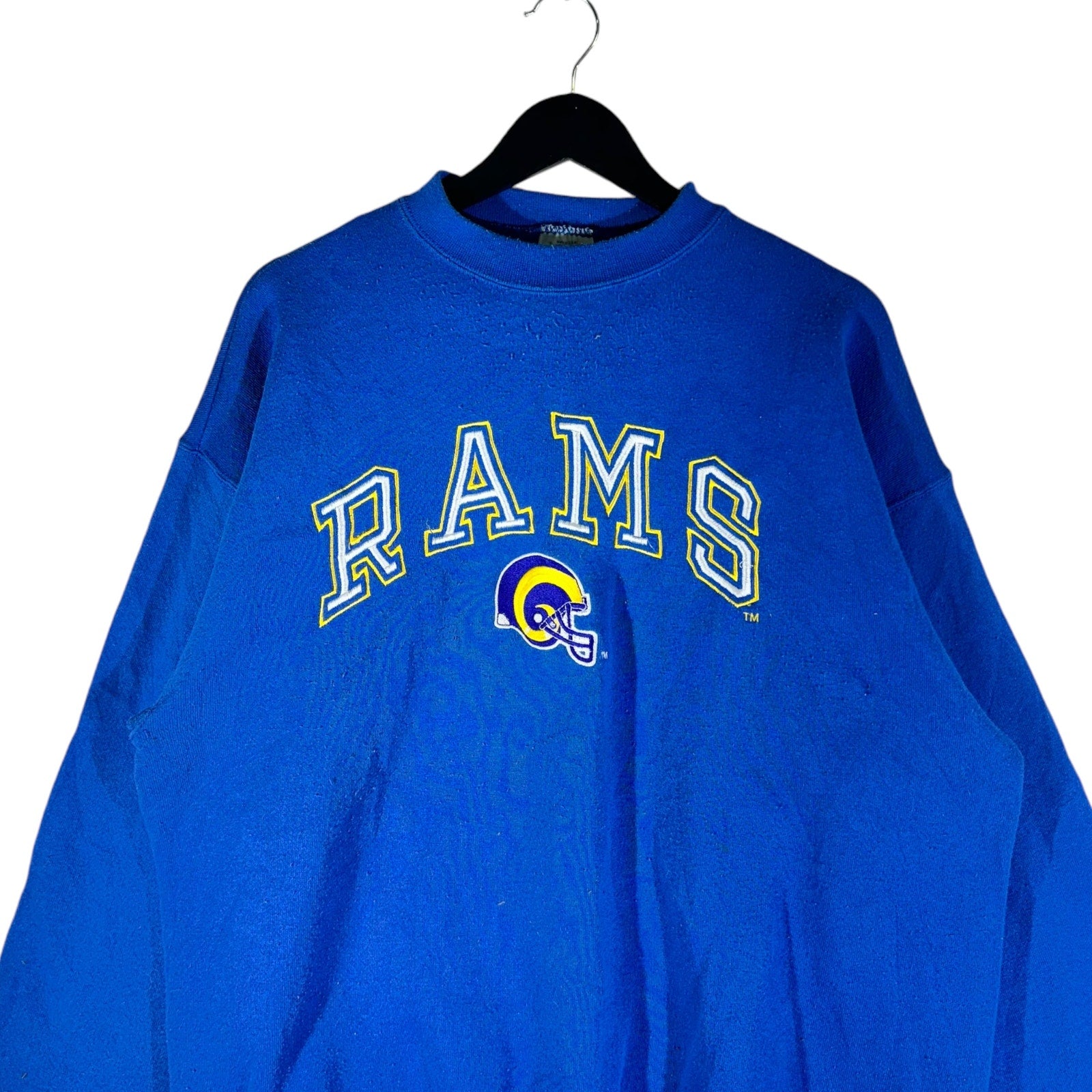 Vintage Logo 7 St. Louis Rams Arch Spellout Crewneck