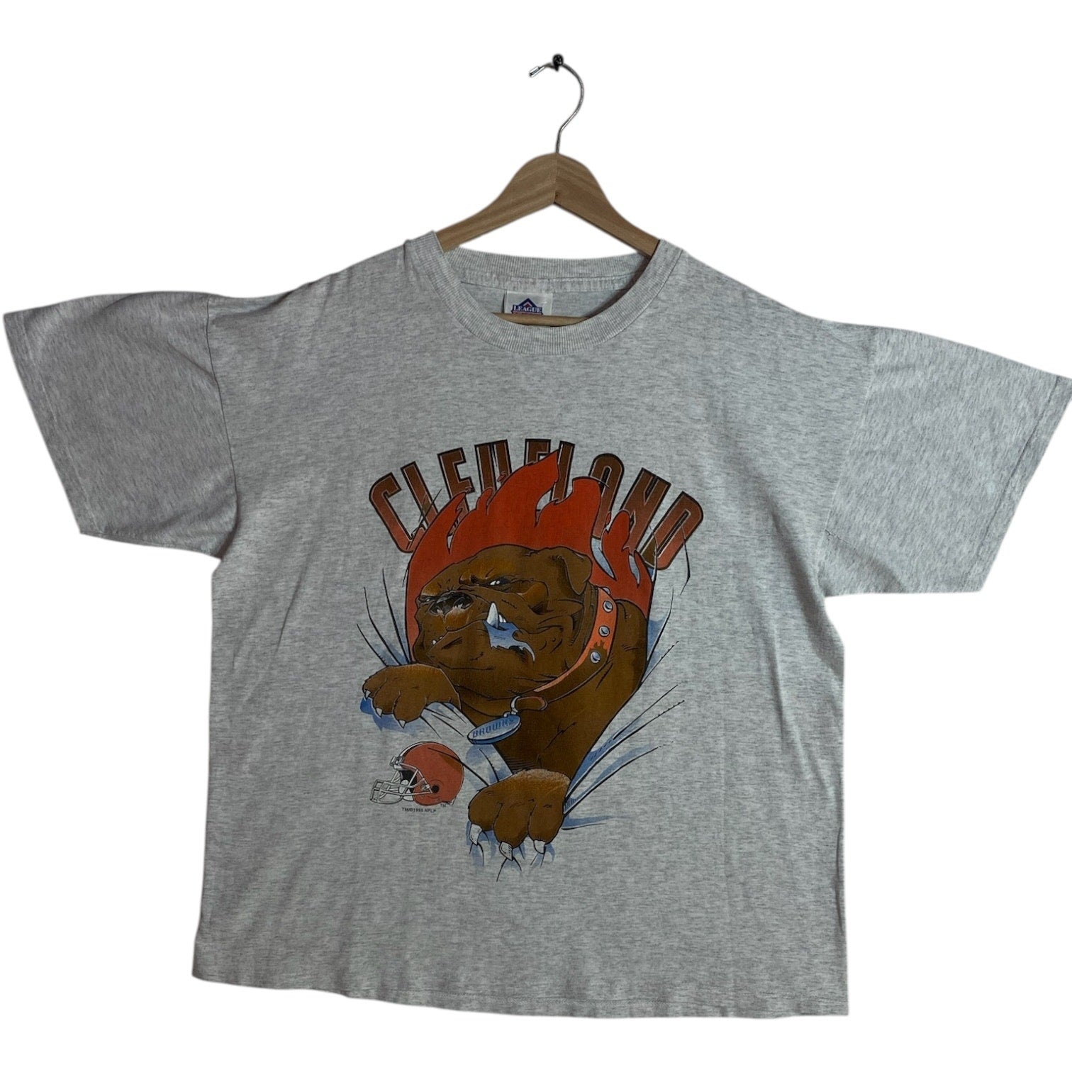 Vintage Cleveland Browns NFL Dawg Pound Bulldog T-Shirt