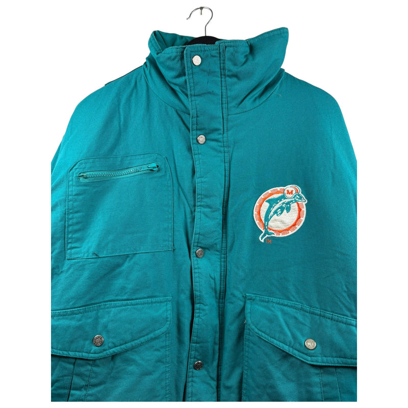 Vintage NFL Triple F.A.T. Goose Miami Dolphins Puffer Jacket