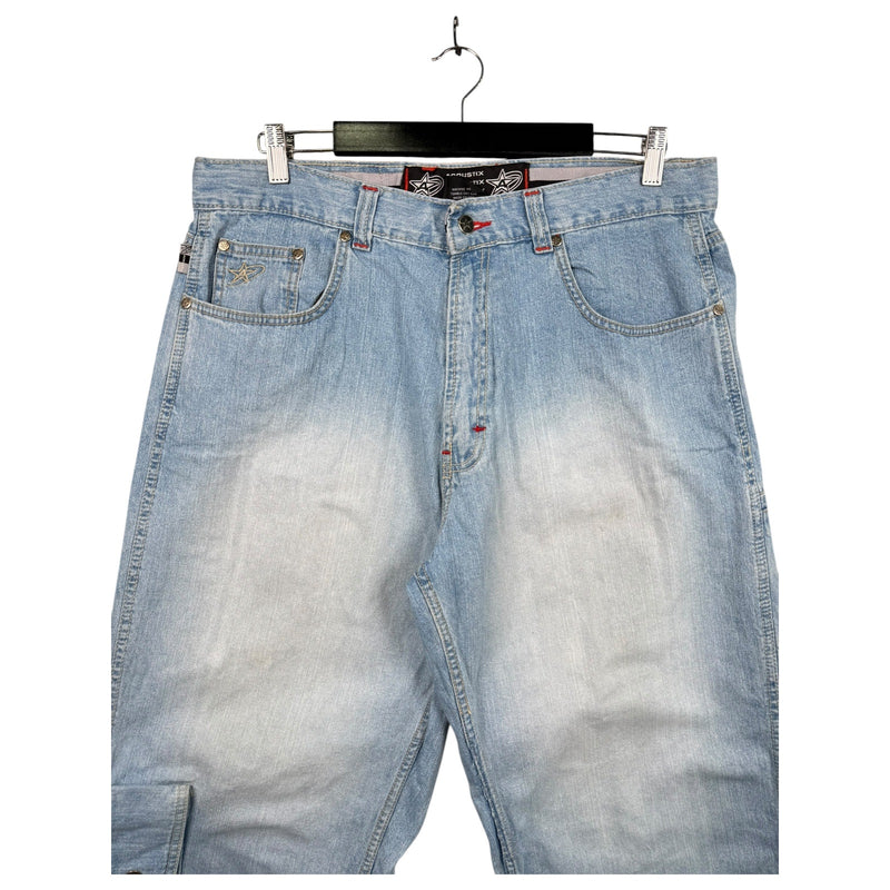 Vintage Straight Leg Bermuda Jean Denim Shorts 36