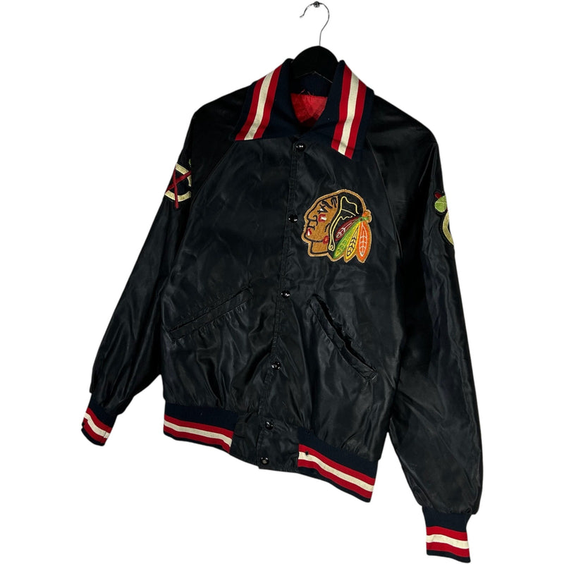 Vintage Starter Chicago Blackhawks Bobby Hull #9 Autographed Satin NHL Jacket