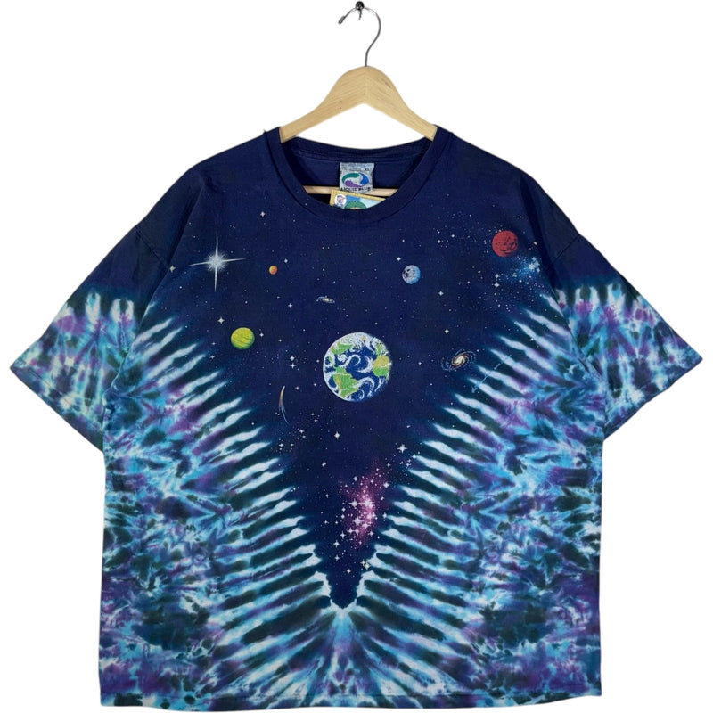 Vintage Liquid Blue Solar System AOP Tee XL