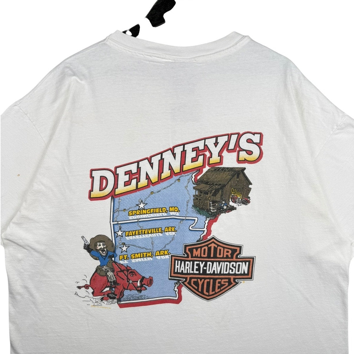 Vintage Harley Davidson Denney’s Missouri Arkansas T-Shirt