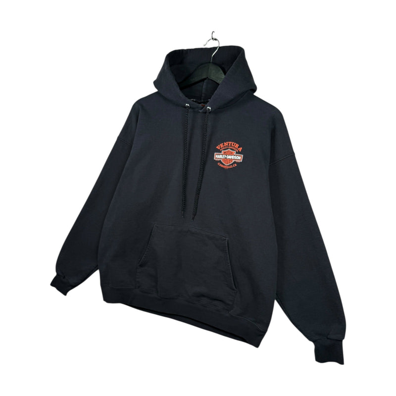 Vintage Harley Davidson Logo Ventura Hoodie
