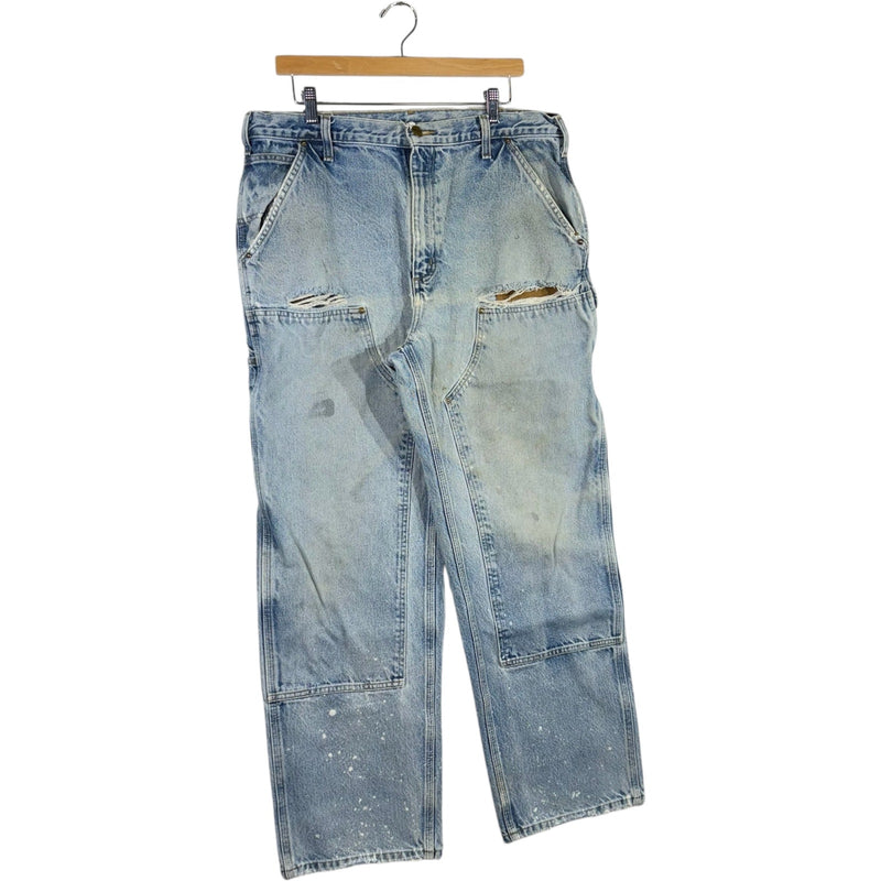 Vintage Carhartt Double Knee Carpenter Denim Pants 36x32