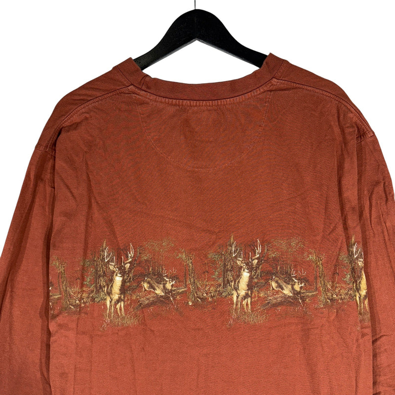 Vintage Deer Wrap Around Nature Long Sleeve