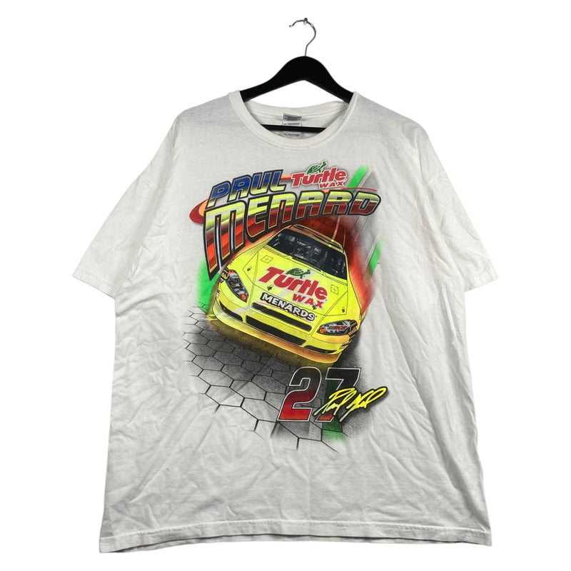 Vintage Paul Menard Turtle Wax #27 NASCAR T-Shirt