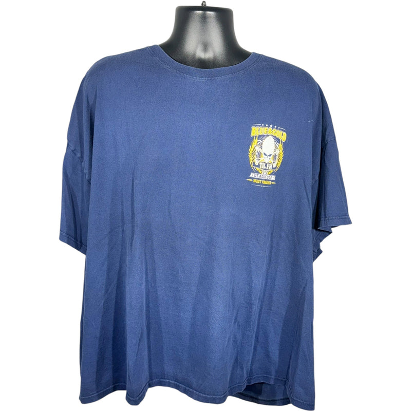 Vintage Blue & Gold West Virginia University Football Tee