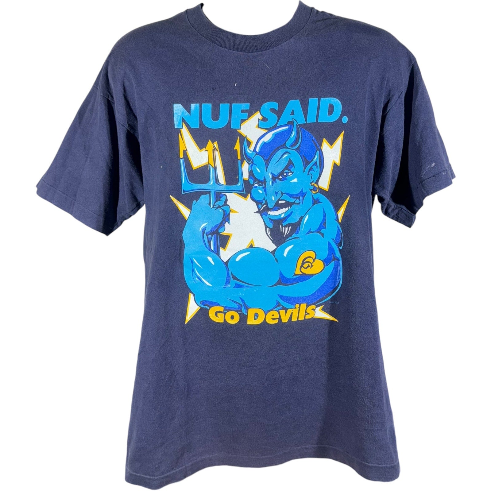 Vintage Duke University "Nuf Said. Go Devils" Mascot Tee 90s