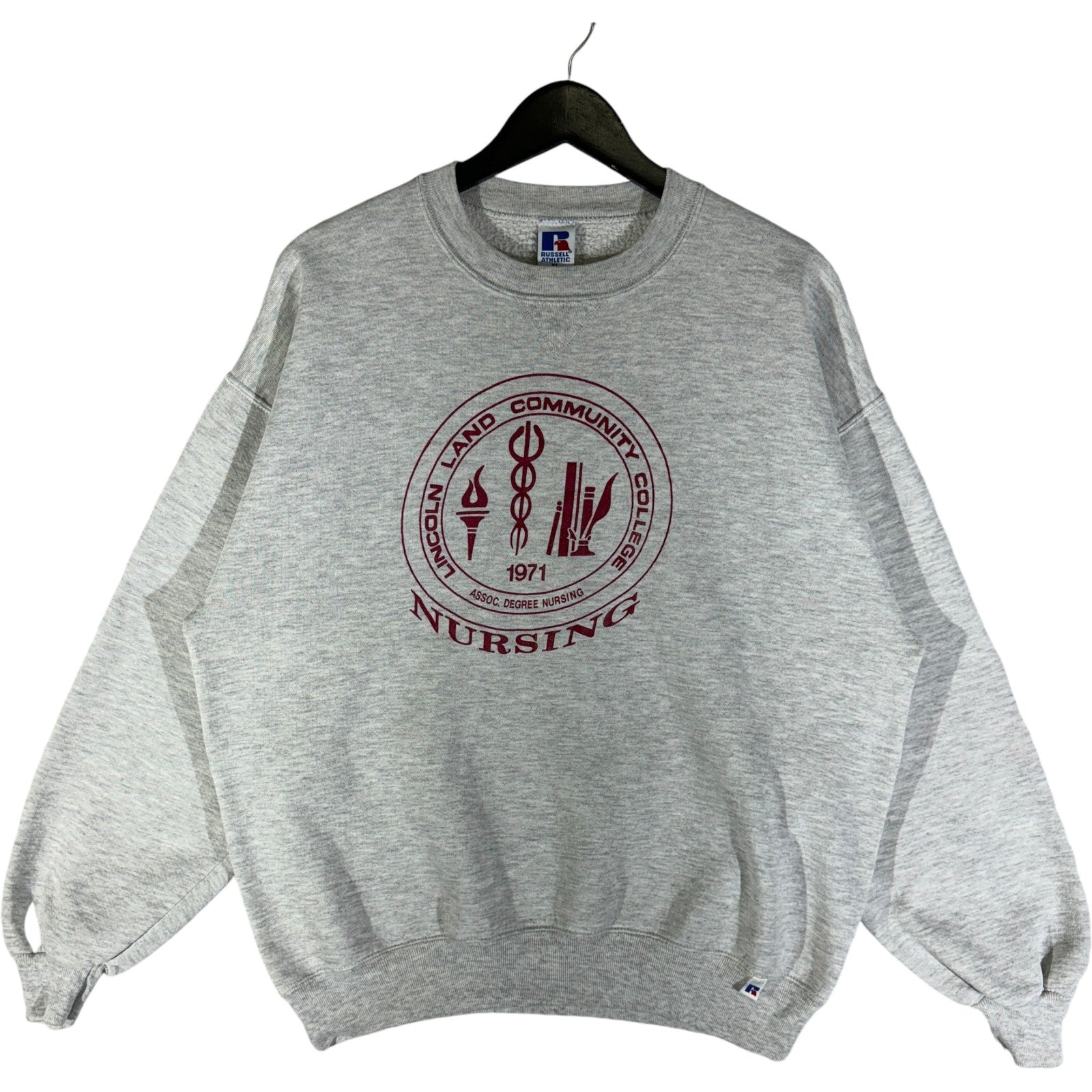 Vintage Russell Lincoln Land Community College Crewneck