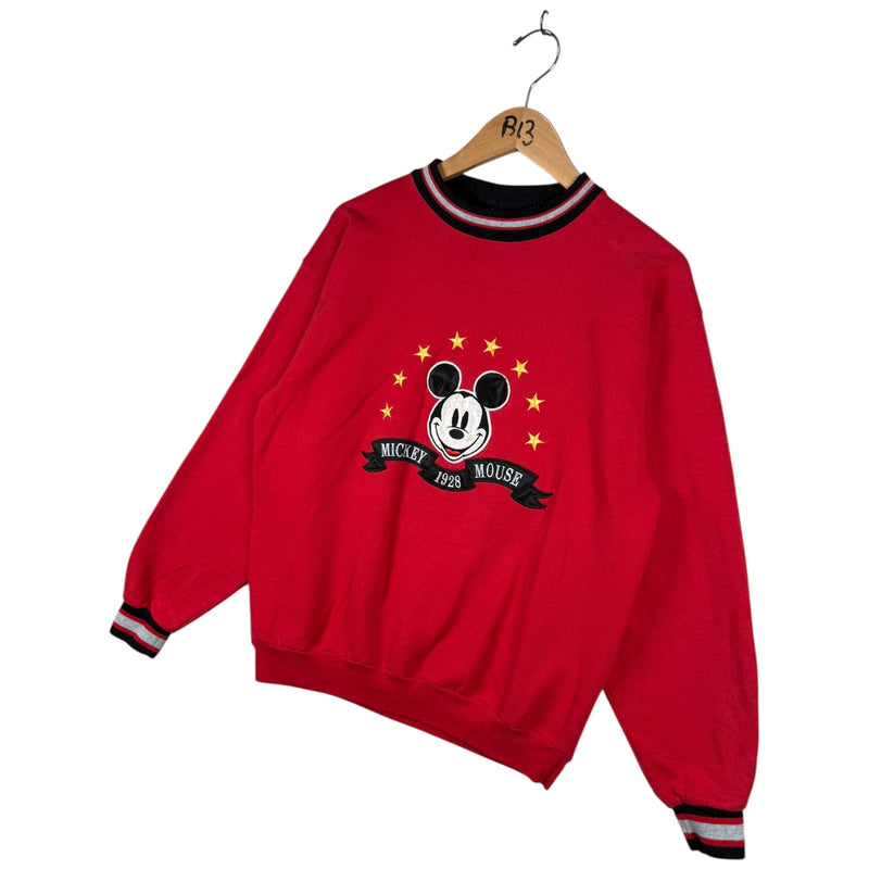 Vintage Disney Embroidered Mickey Mouse 1928 Crewneck