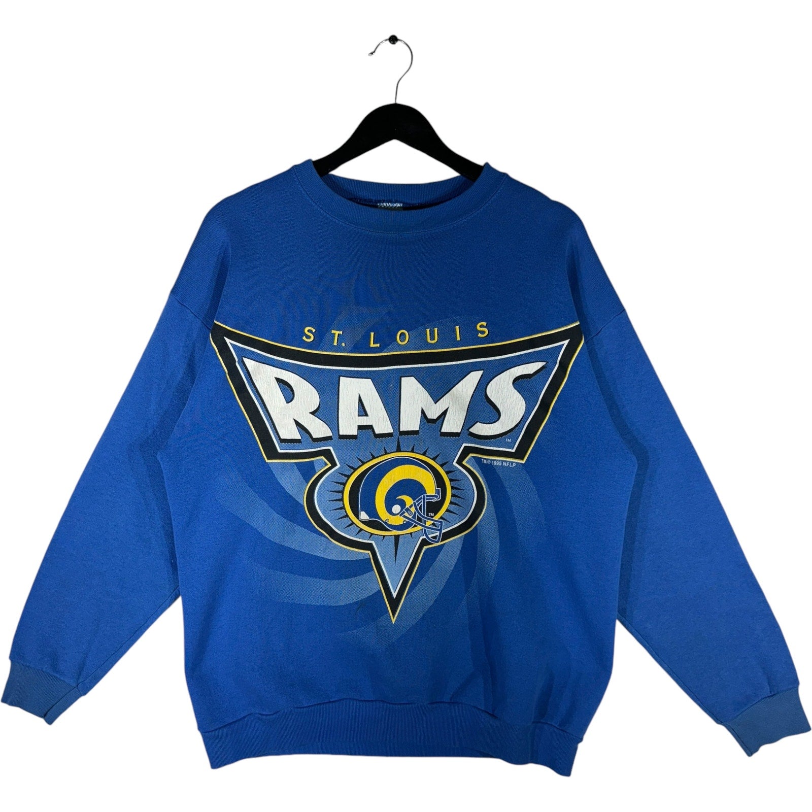 Vintage Reebok NFL St Louis Rams Hoodie Authentic Sideline Blue hotsell XXL Sweater 4664