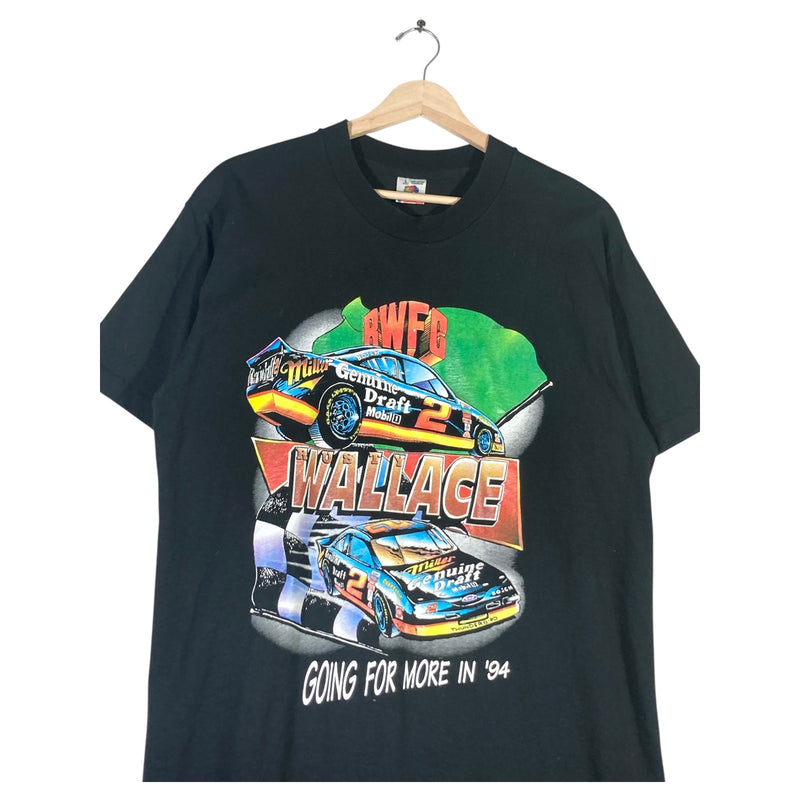 Vintage NASCAR Rusty Wallace Miller RWFC Short Sleeve T-Shirt