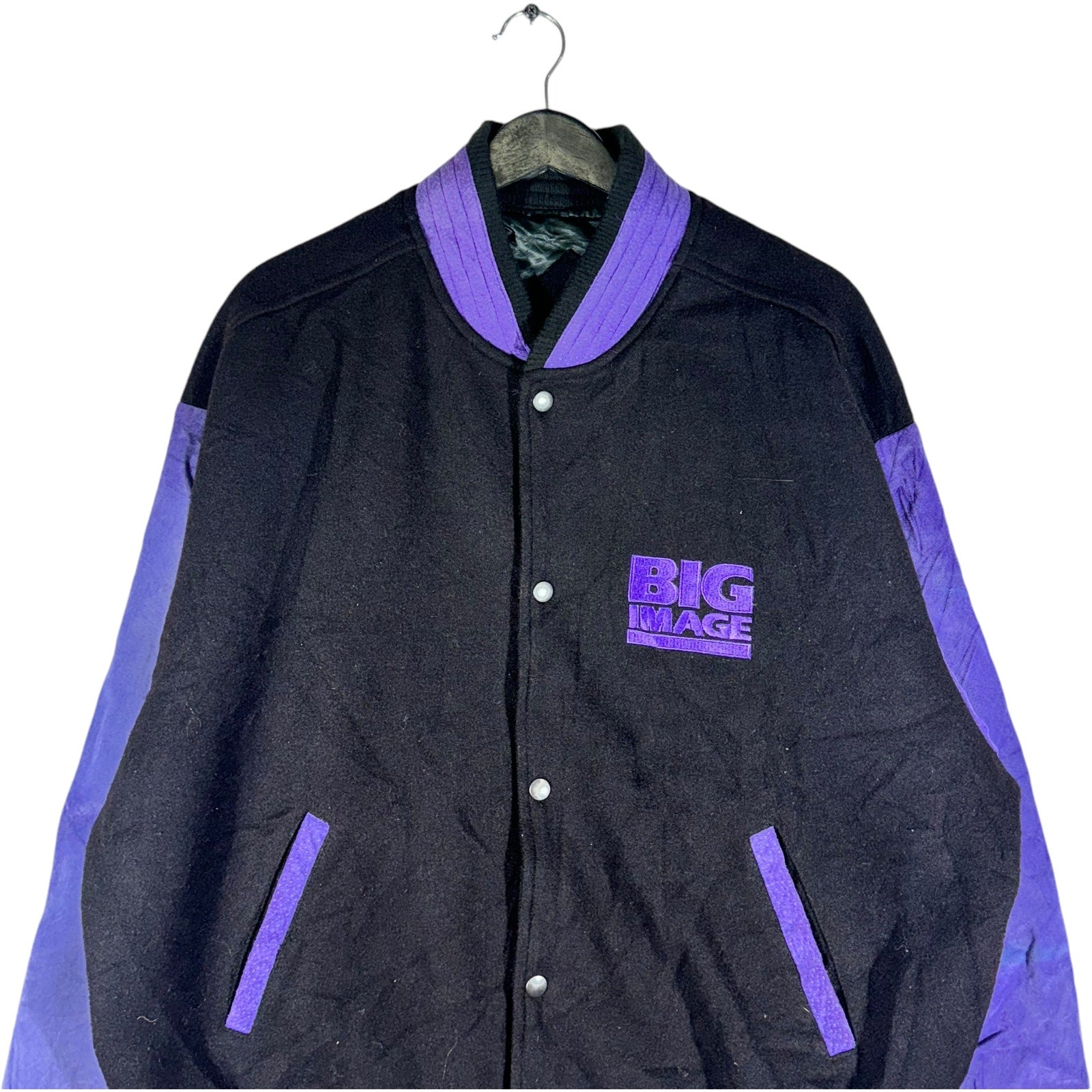 Vintage Big Image Wear Racing Varsity Jacket