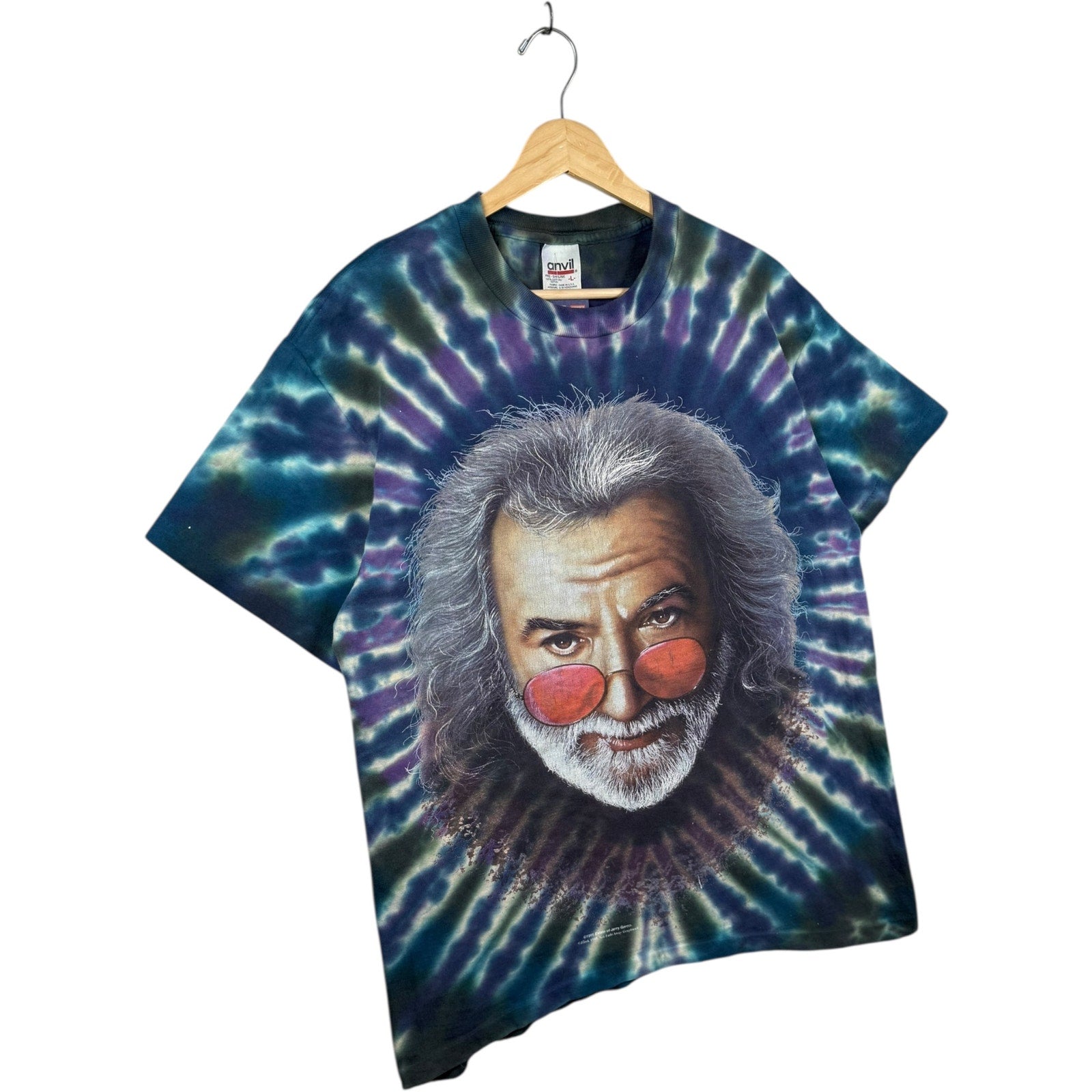 Vintage Jerry Garcia Tie Dye Psychedelic T-Shirt