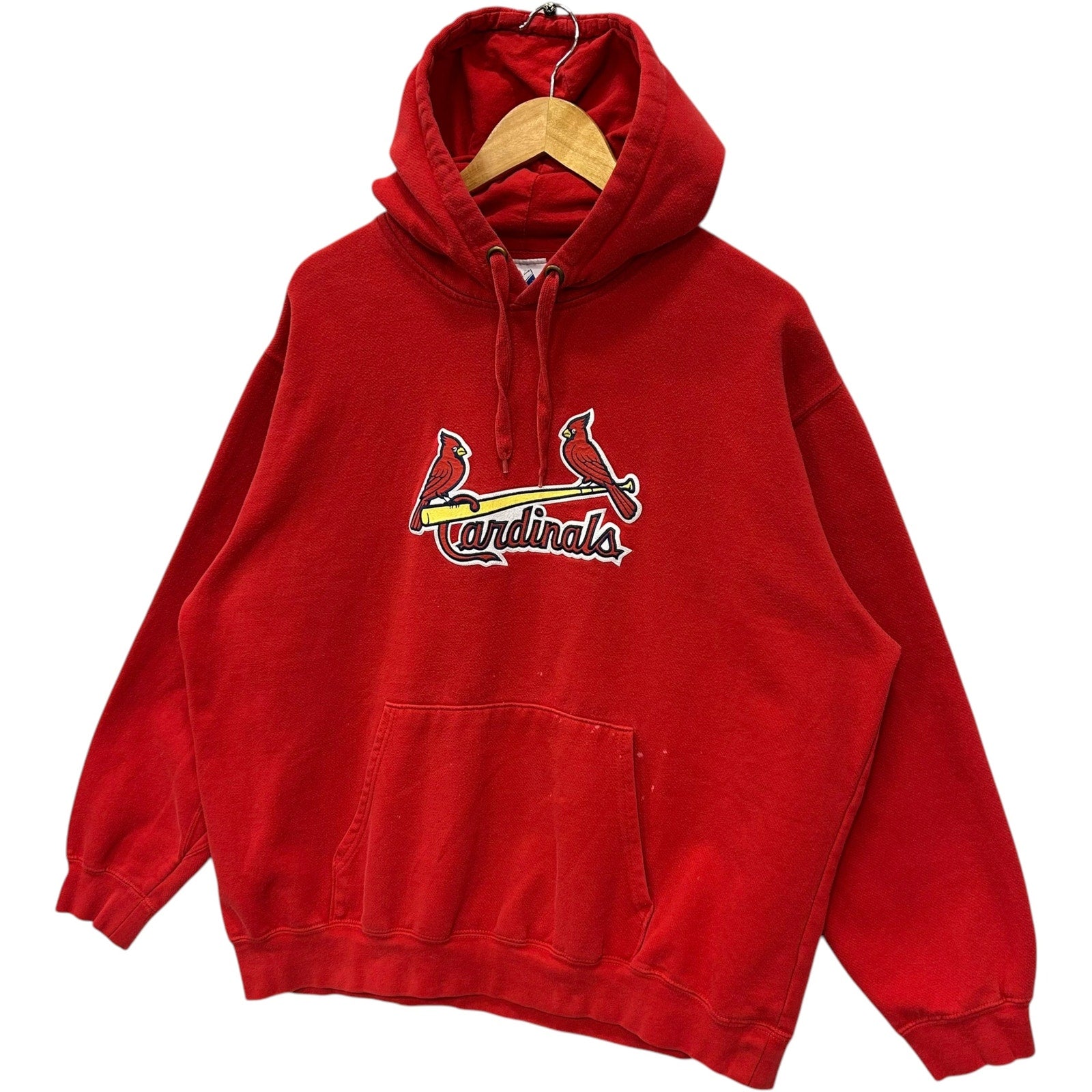 Vintage St. Louis Cardinals Spellout Logo MLB Hoodie