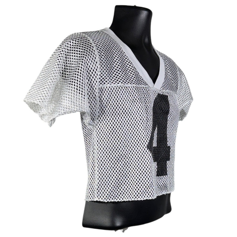 Vintage Cropped Mesh #4 Football Jersey