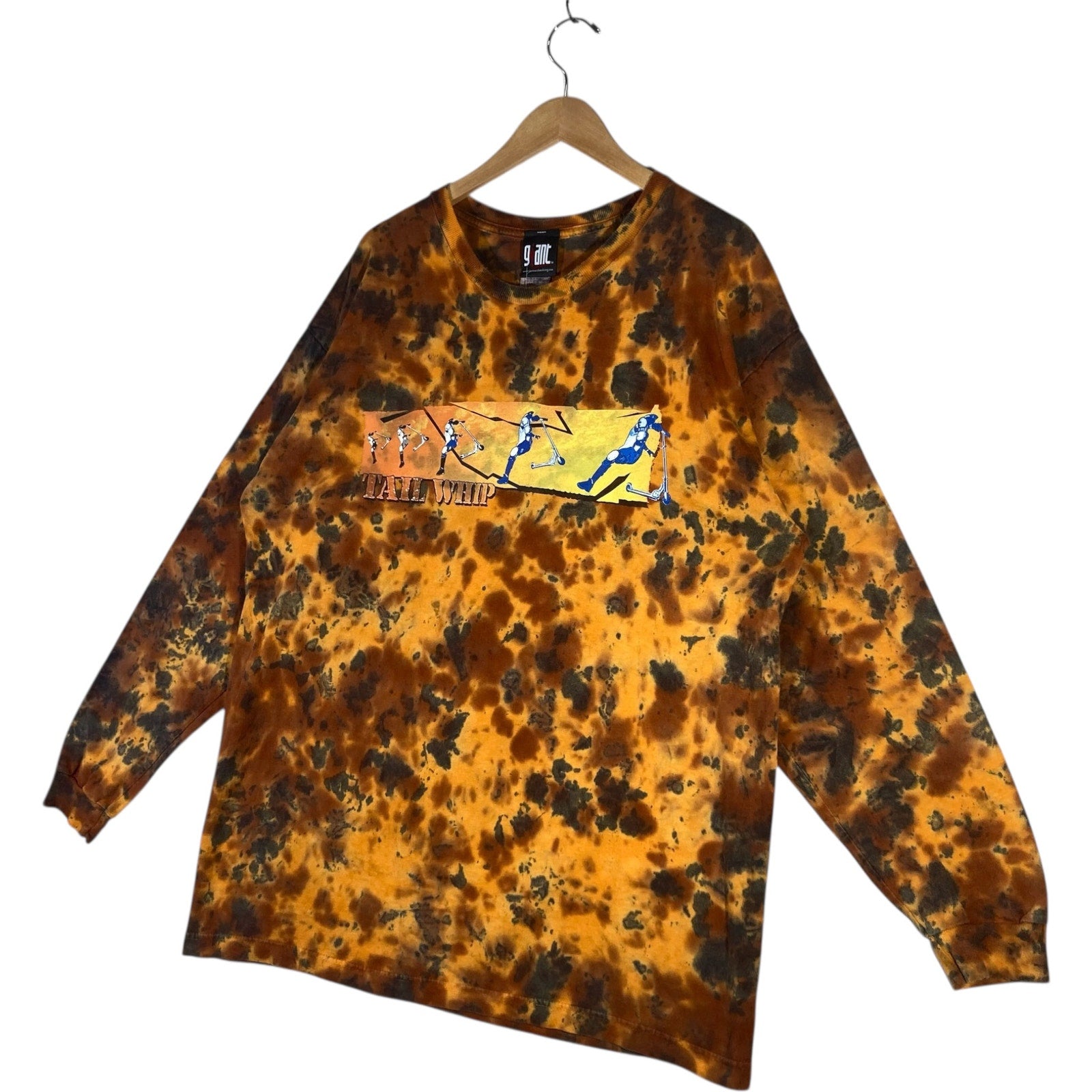 Vintage Tail Whip Scooter Tie Dye Long Sleeve