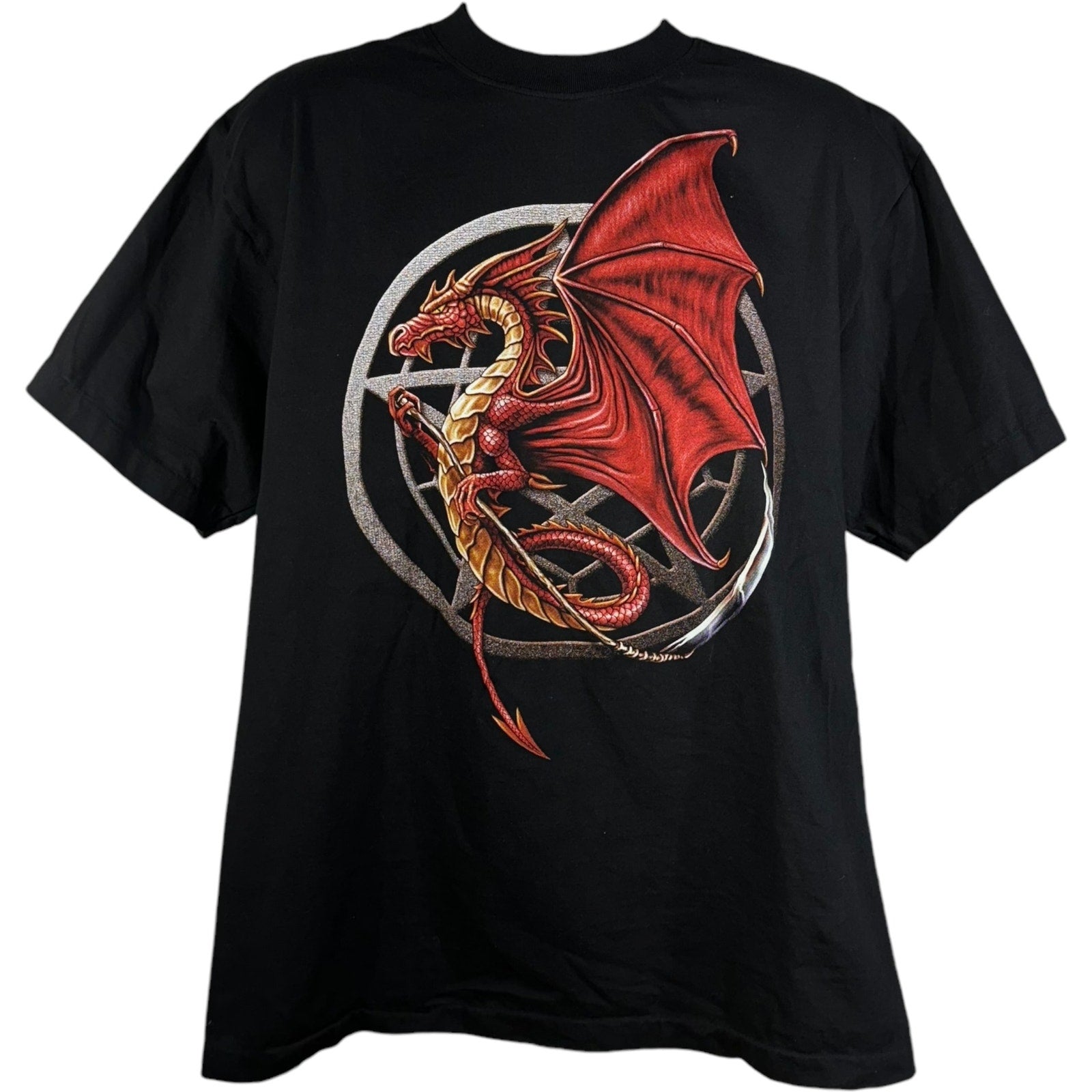 Vintage Y2K Dragon Emblem Tee