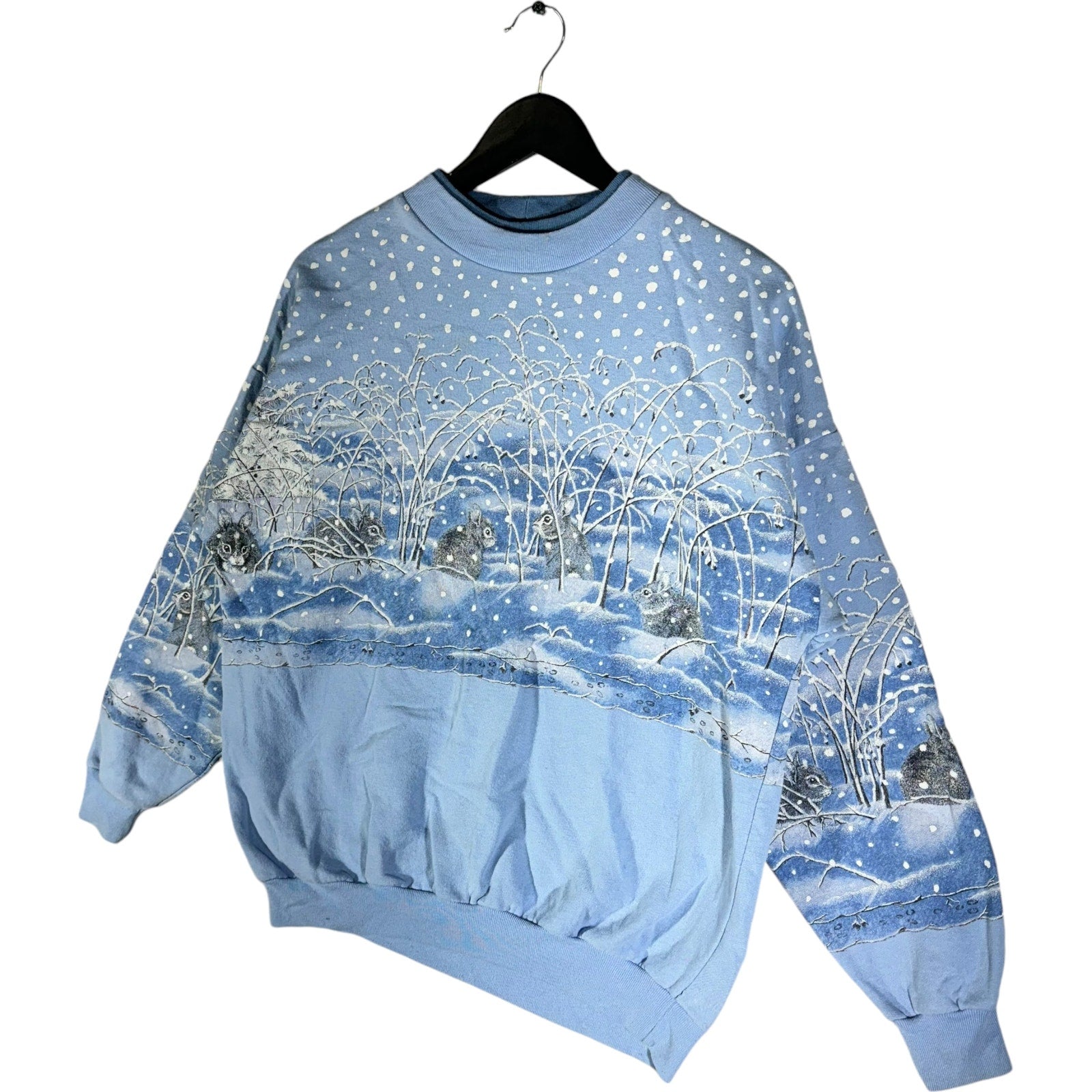 Vintage Winter Nature AOP Crewneck