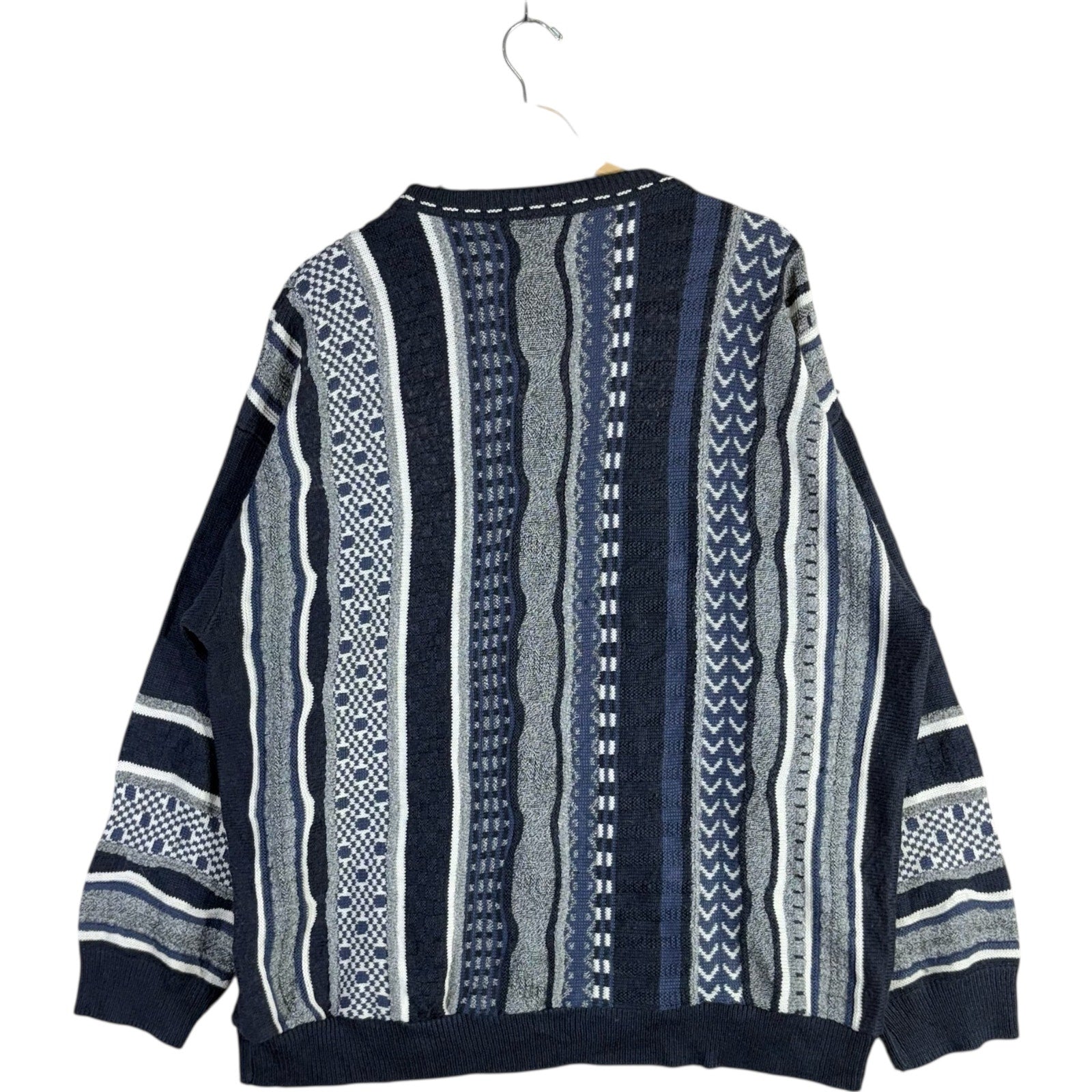 Vintage Patterned Knit Sweater