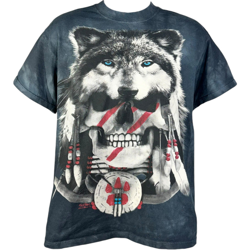 Vintage Native Wolf AOP Tee