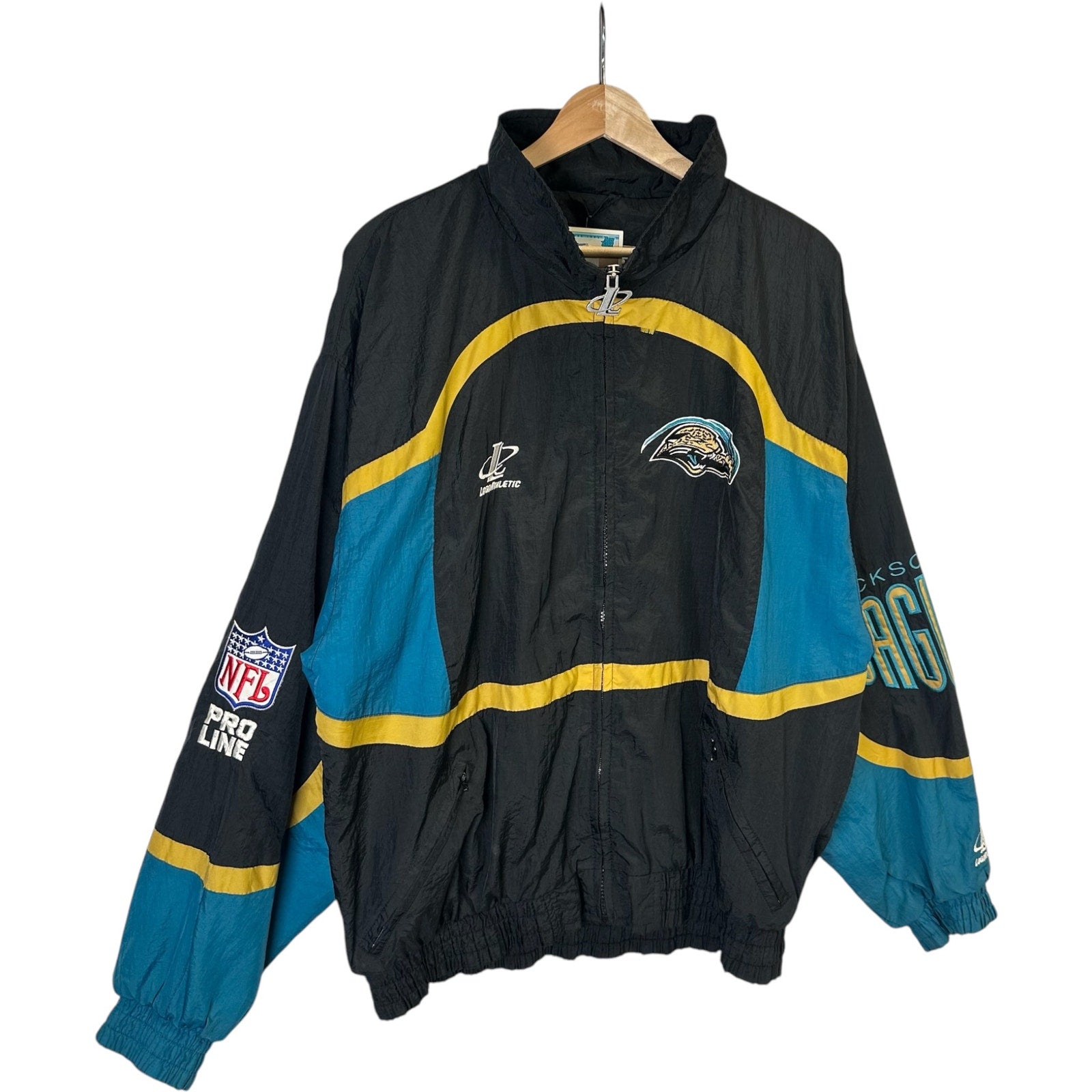 Vintage Logo Athletic Jacksonville Jaguars NFL Light Jacket