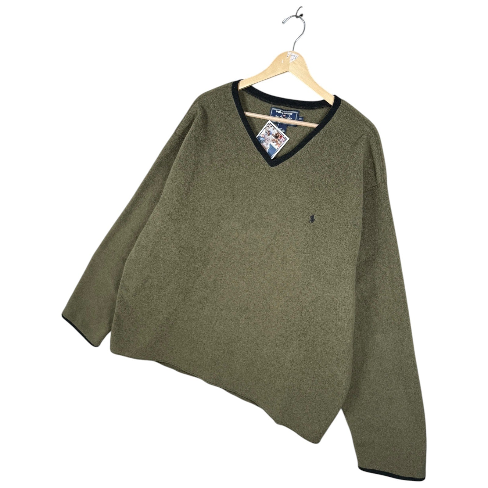 Vintage Polo Sport Ralph Lauren Fleece V-Neck Sweater