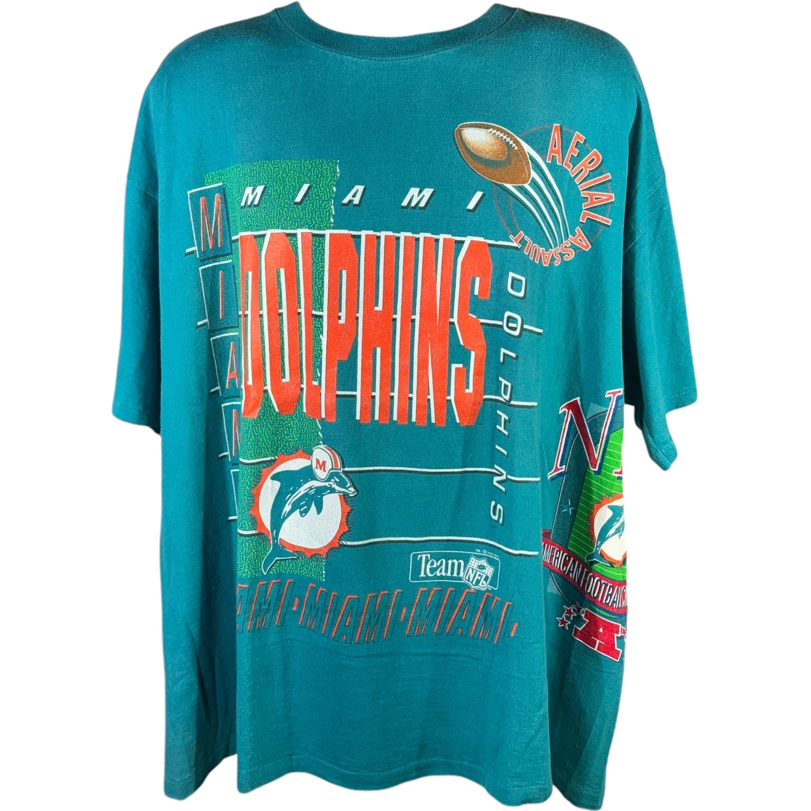 Vintage Miami Dolphins AOP Tee 90s